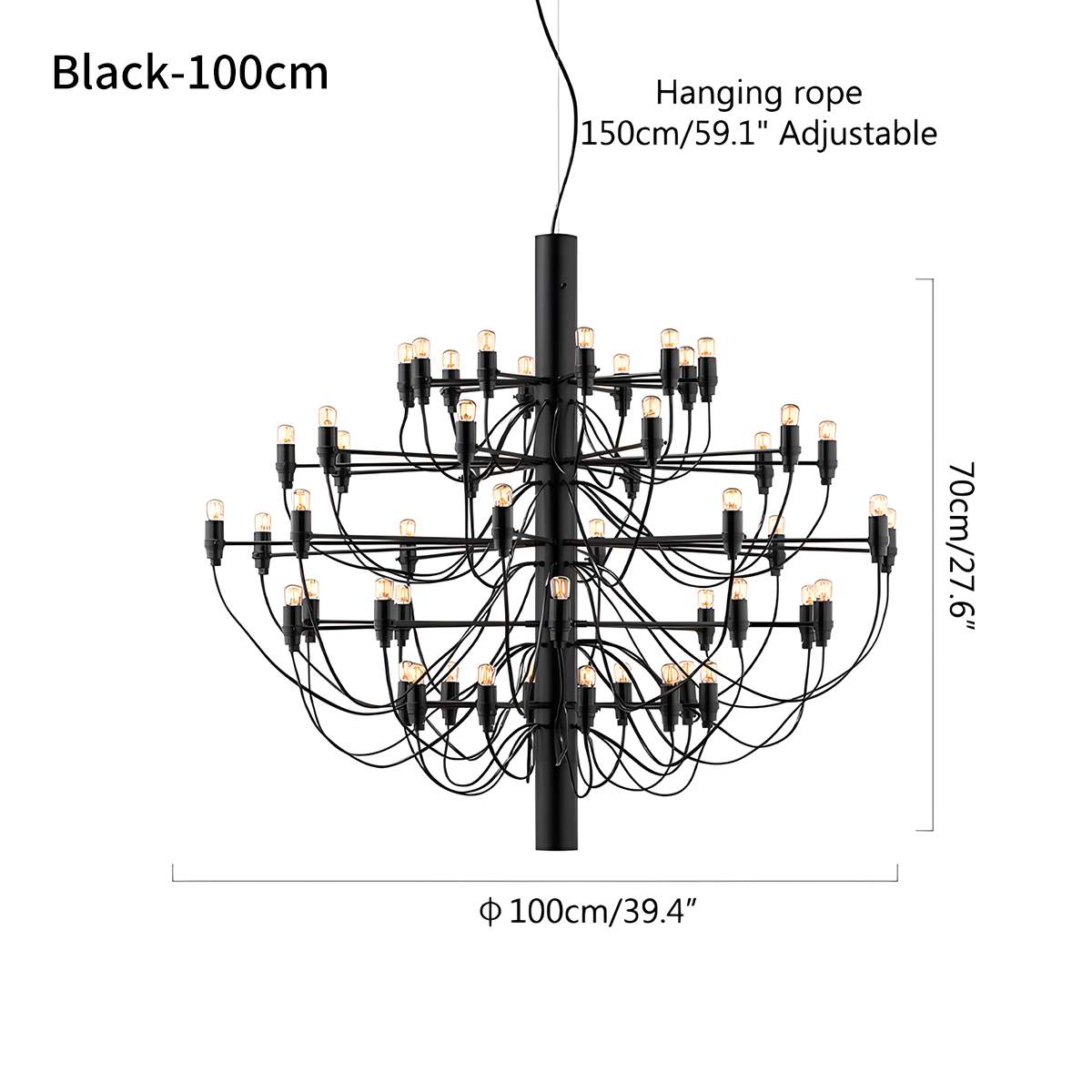 Feyran Tiered Modern Candle Chandelier