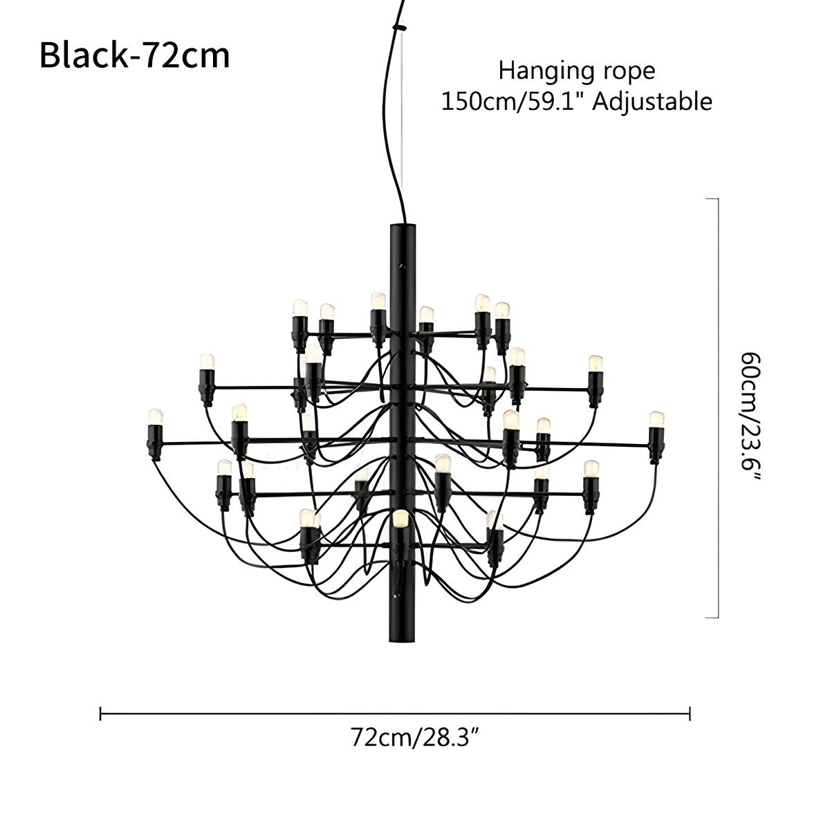 Feyran Tiered Modern Candle Chandelier
