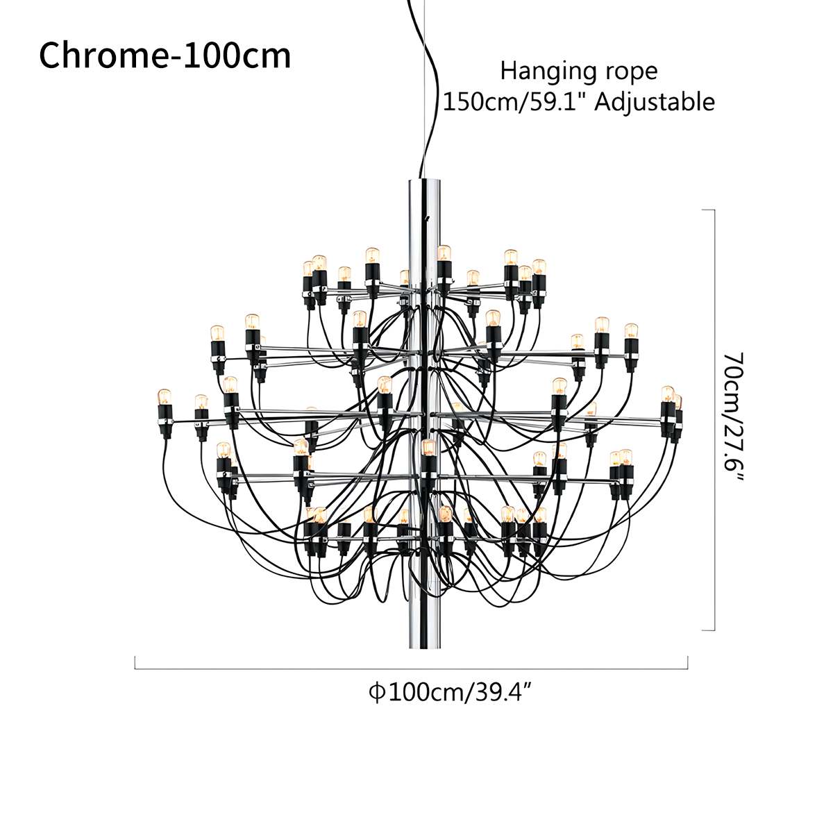 Feyran Tiered Modern Candle Chandelier