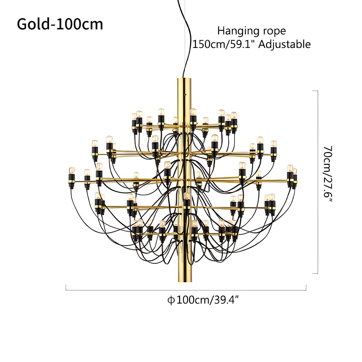 Feyran Tiered Modern Candle Chandelier