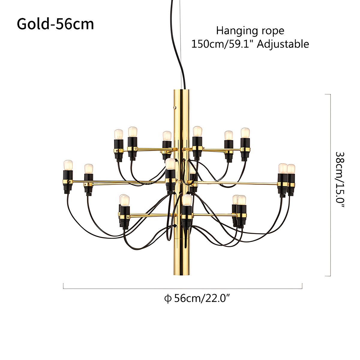 Feyran Tiered Modern Candle Chandelier