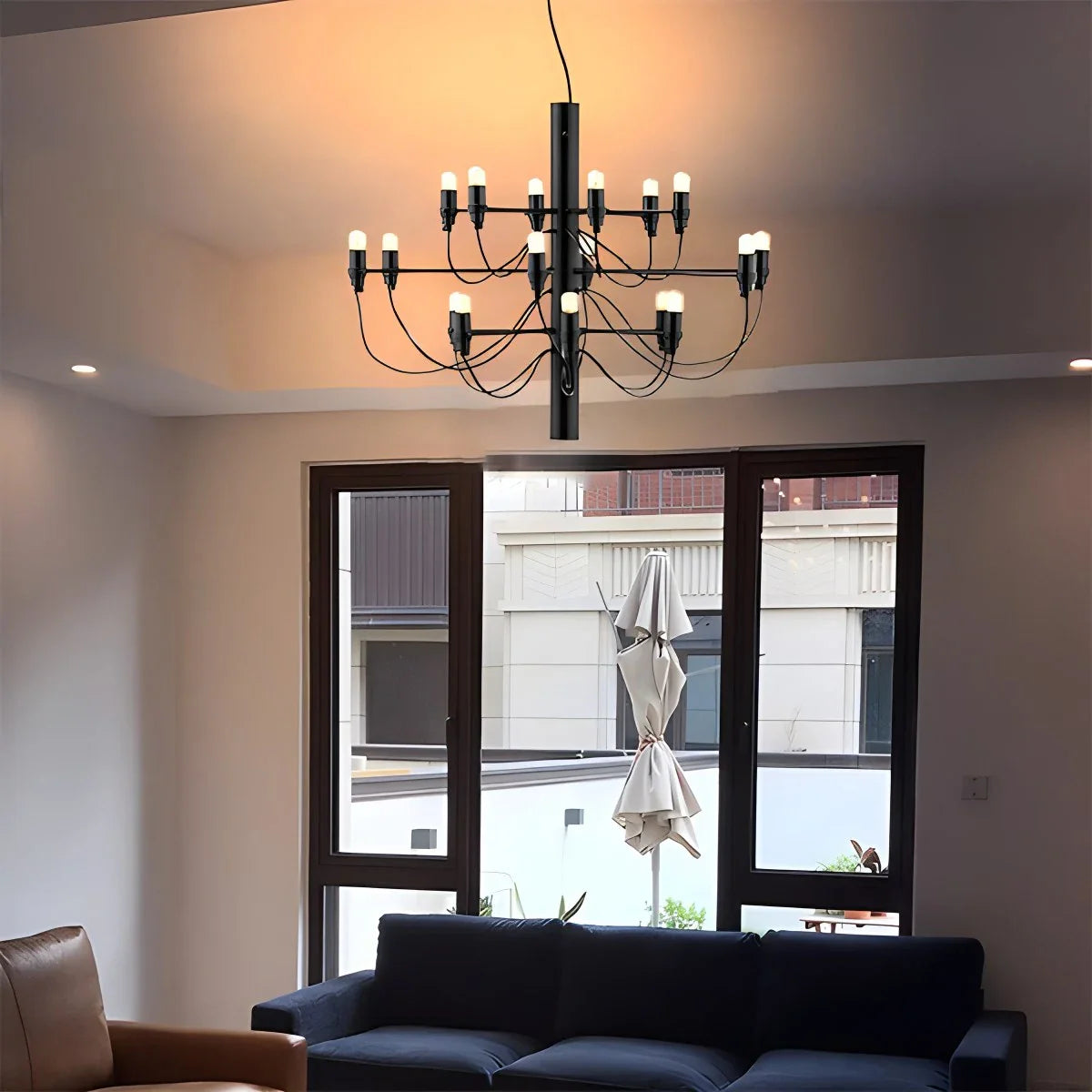 Feyran Tiered Modern Candle Chandelier
