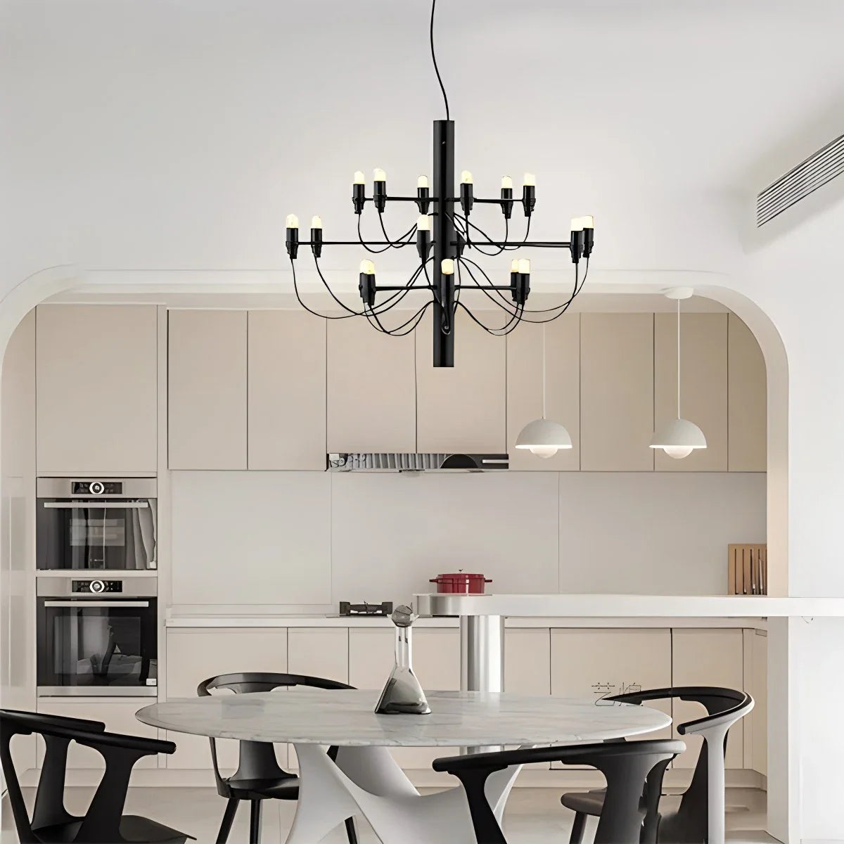 Feyran Tiered Modern Candle Chandelier