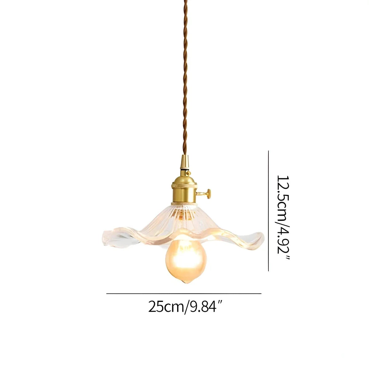 Feyran Nordic Japanese Glass Chandelier for Living Room