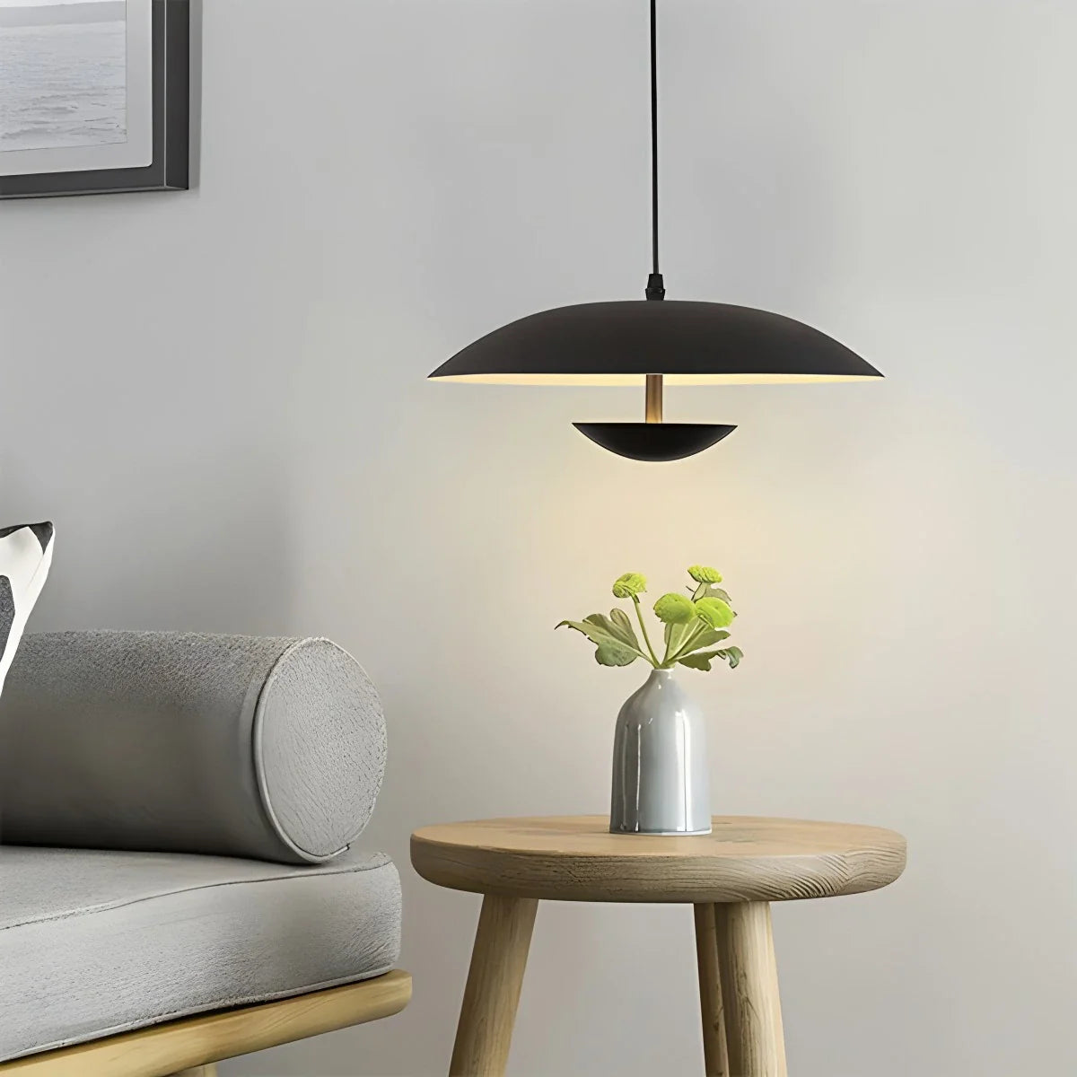 Feyran UFO Wrought Iron Pendeant Light for Living Room