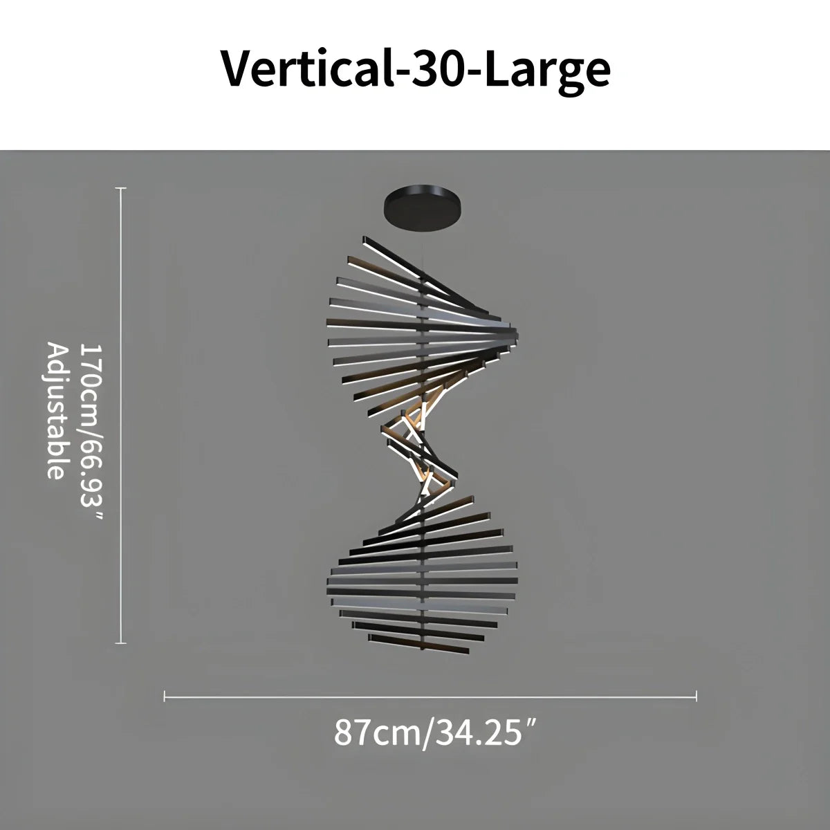 Feyran Linear Fish Bone Modeling Chandelier