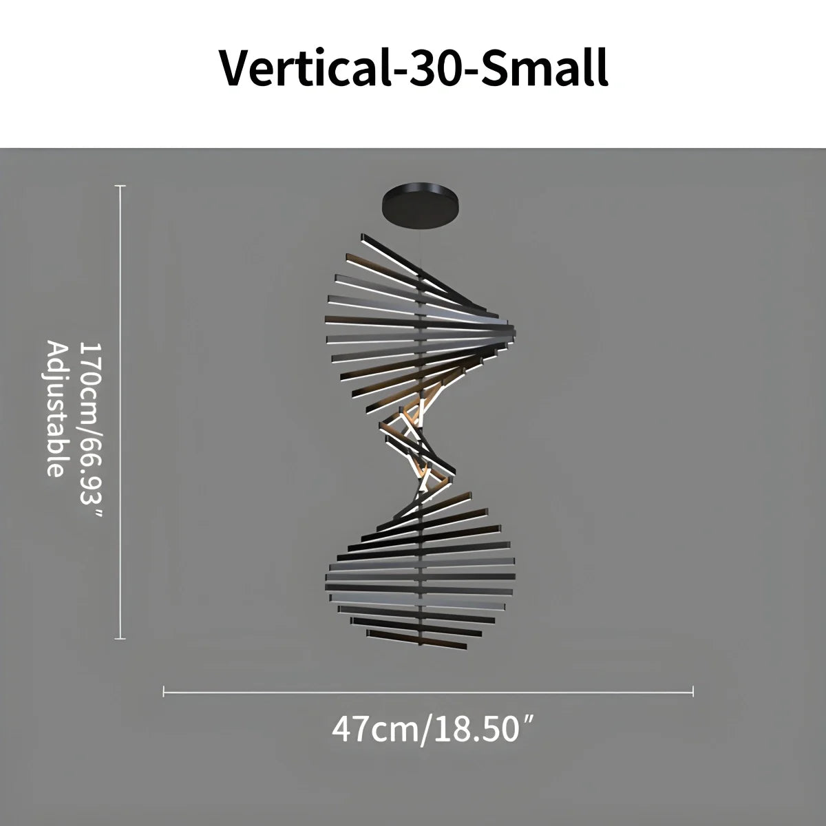 Feyran Linear Fish Bone Modeling Chandelier
