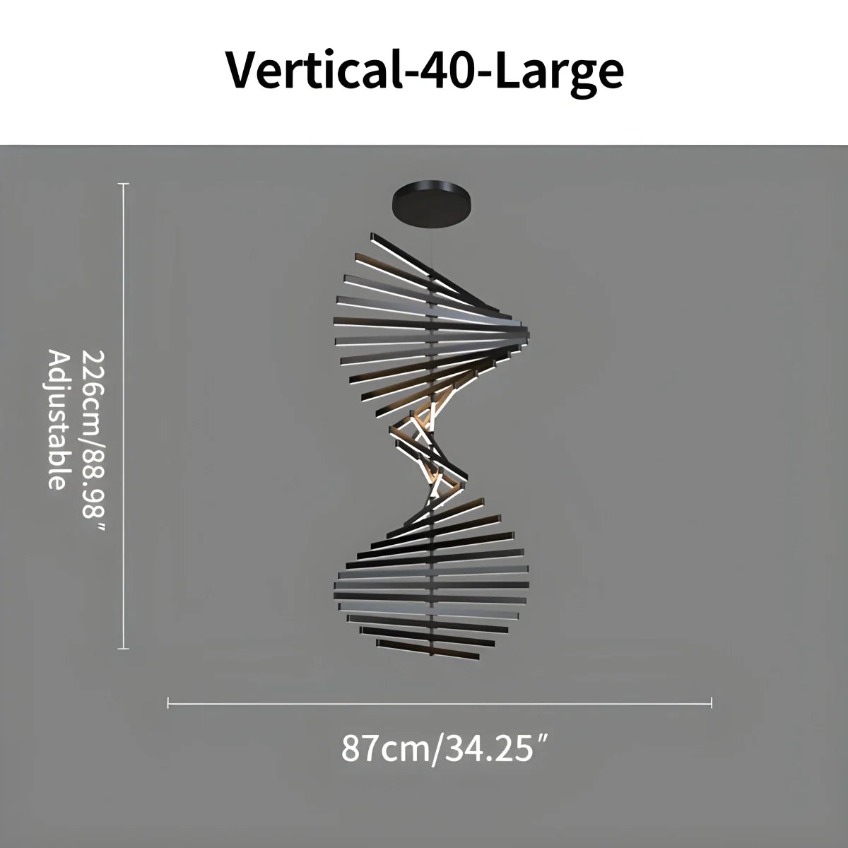 Feyran Linear Fish Bone Modeling Chandelier