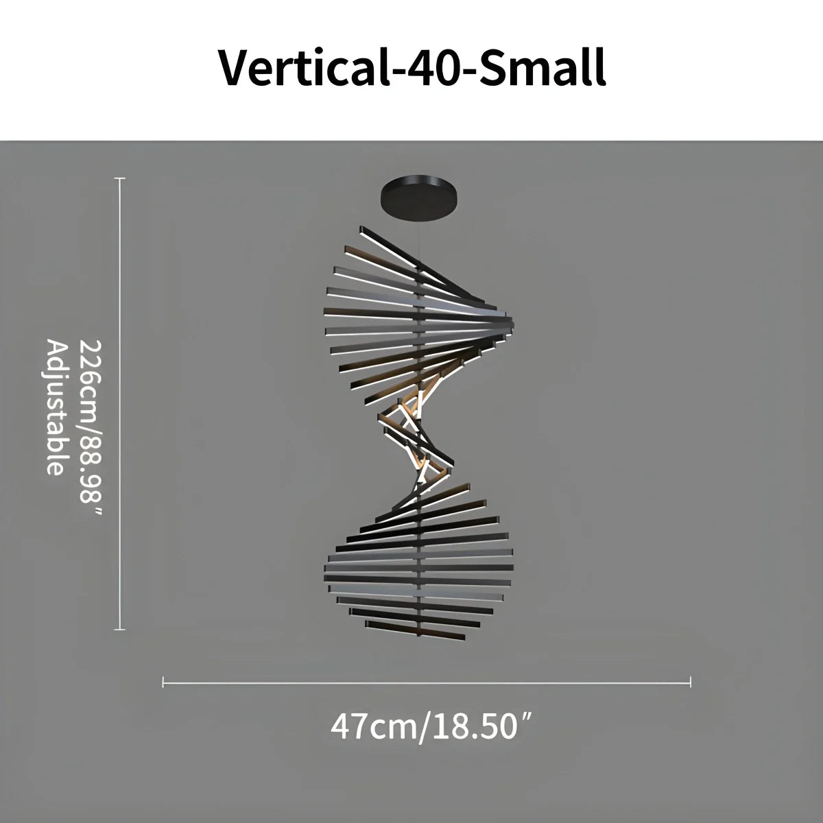 Feyran Linear Fish Bone Modeling Chandelier