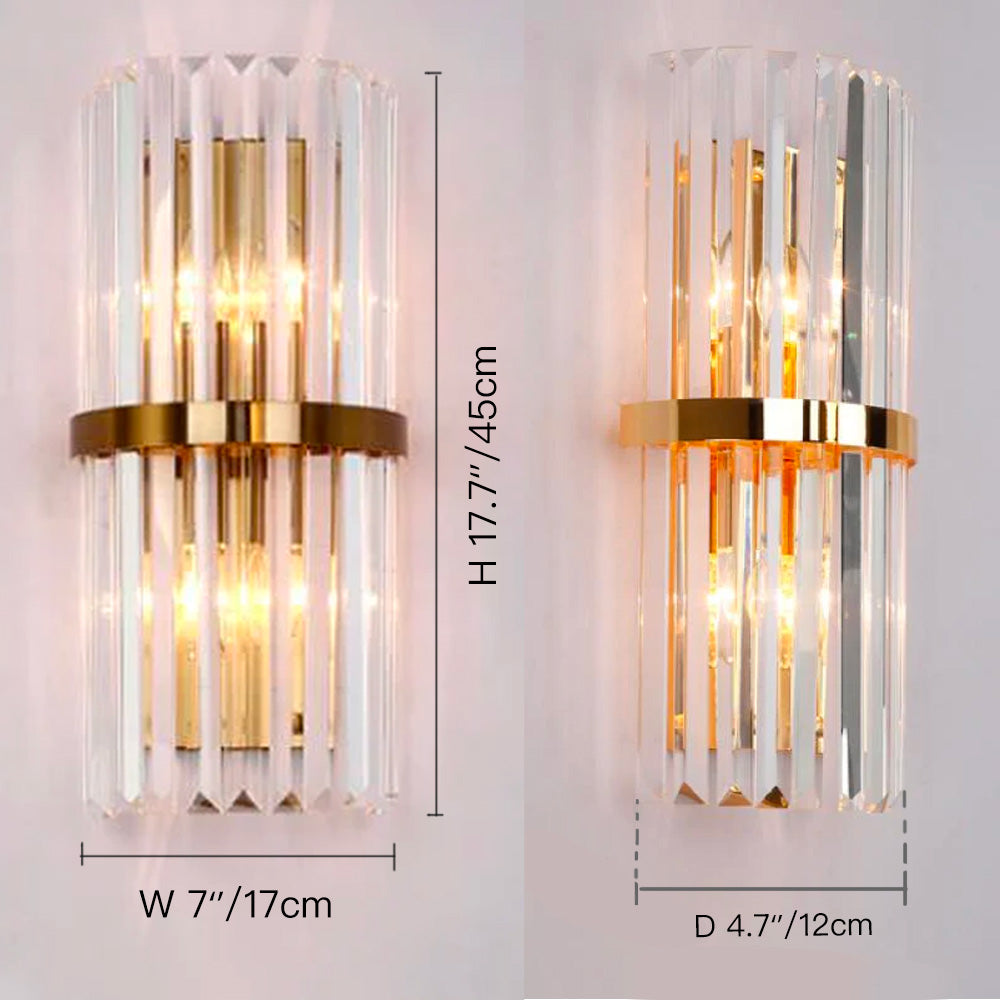 Crystal Wall Sconce Lighting Fixture---SIZE |Feyran|