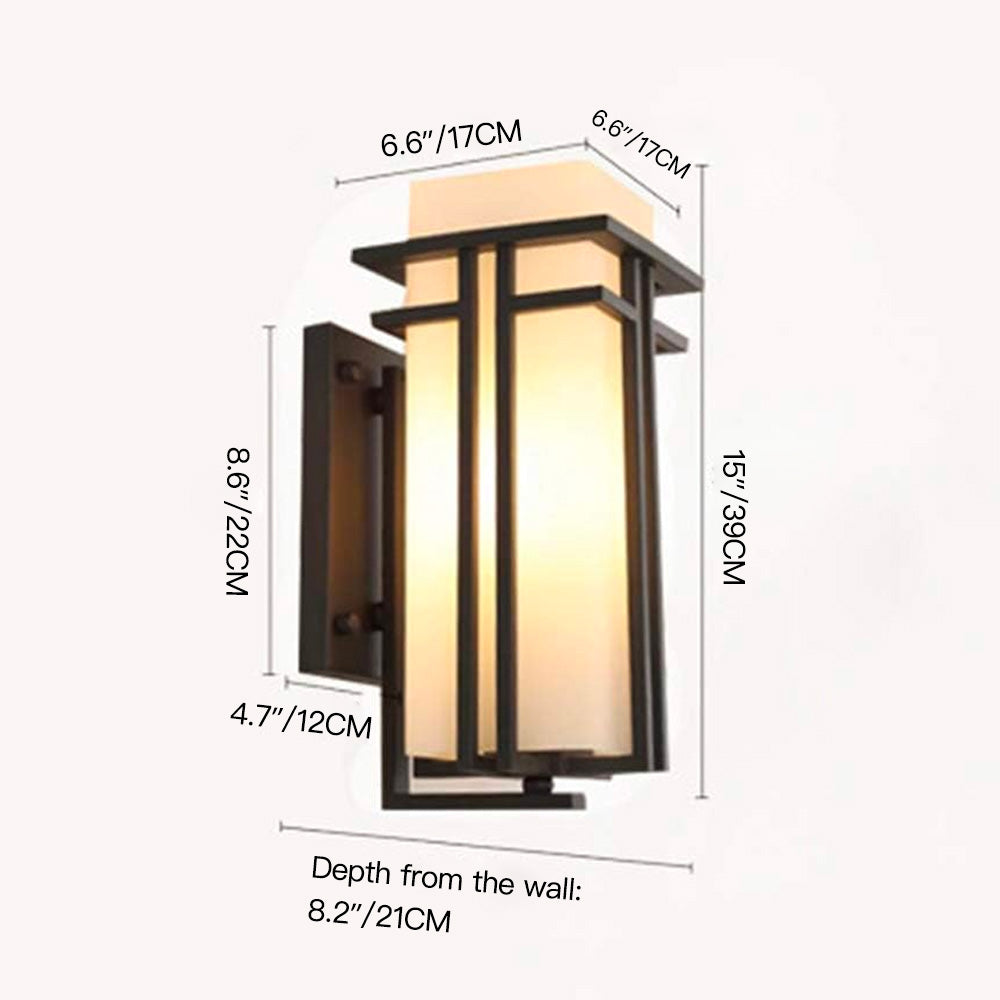 Wall Sconce With White Glass Shade---size | Feyran
