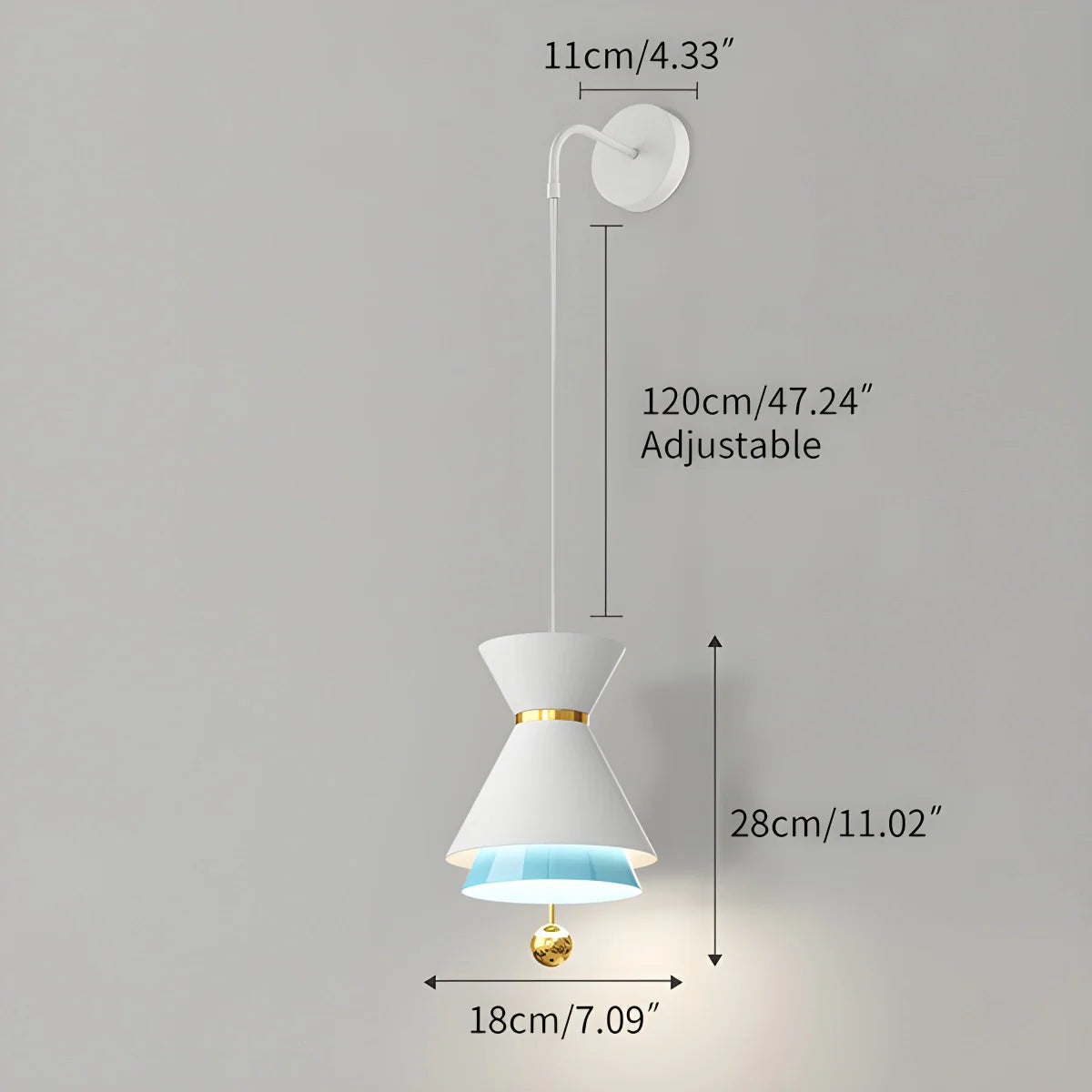 Feyran Modern Minimalist White LED Pendant & Wall Light