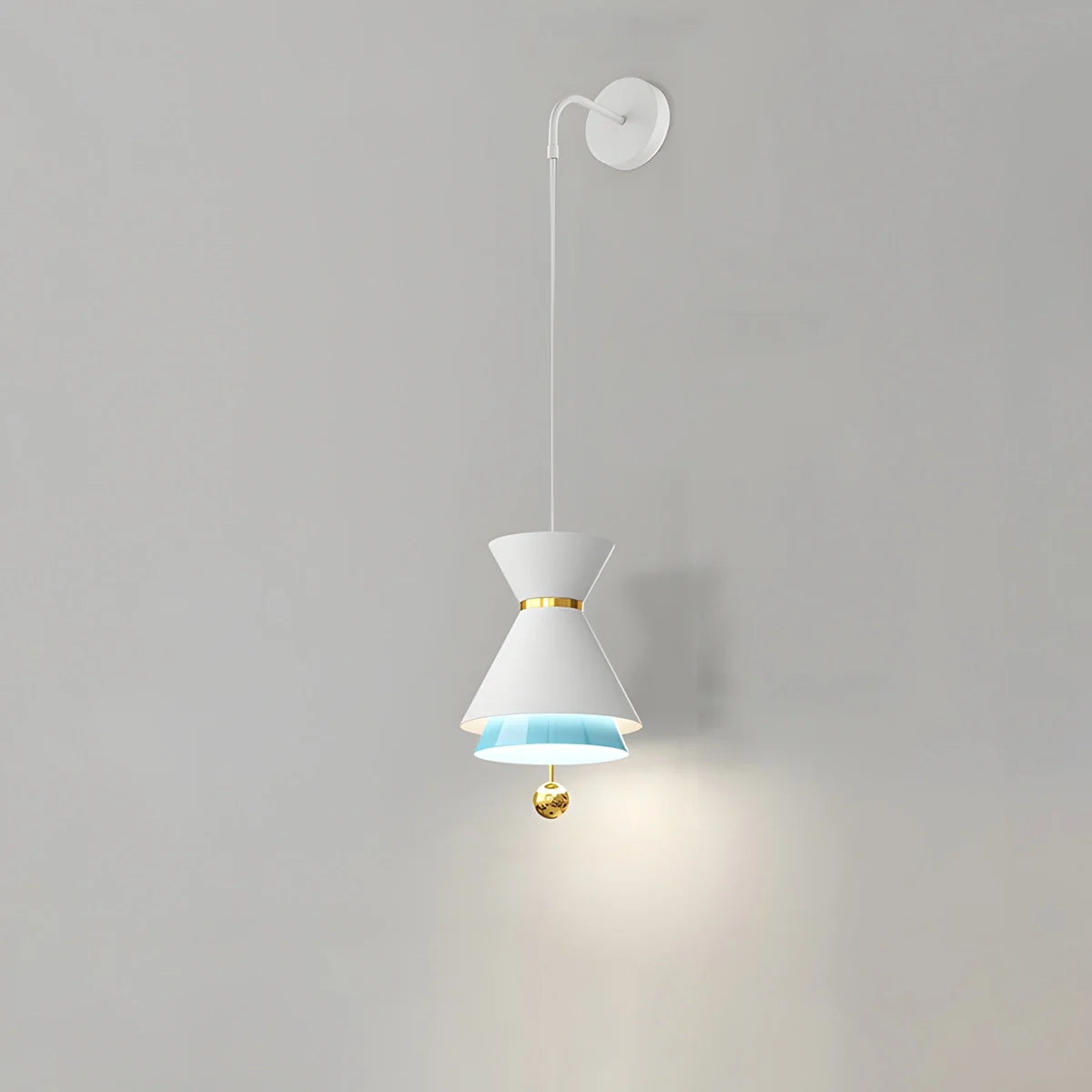 Feyran Modern Minimalist White LED Pendant & Wall Light