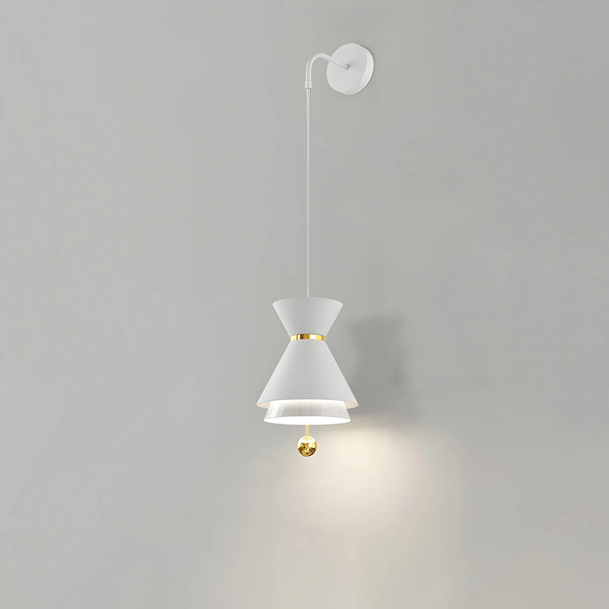 Feyran Modern Minimalist White LED Pendant & Wall Light