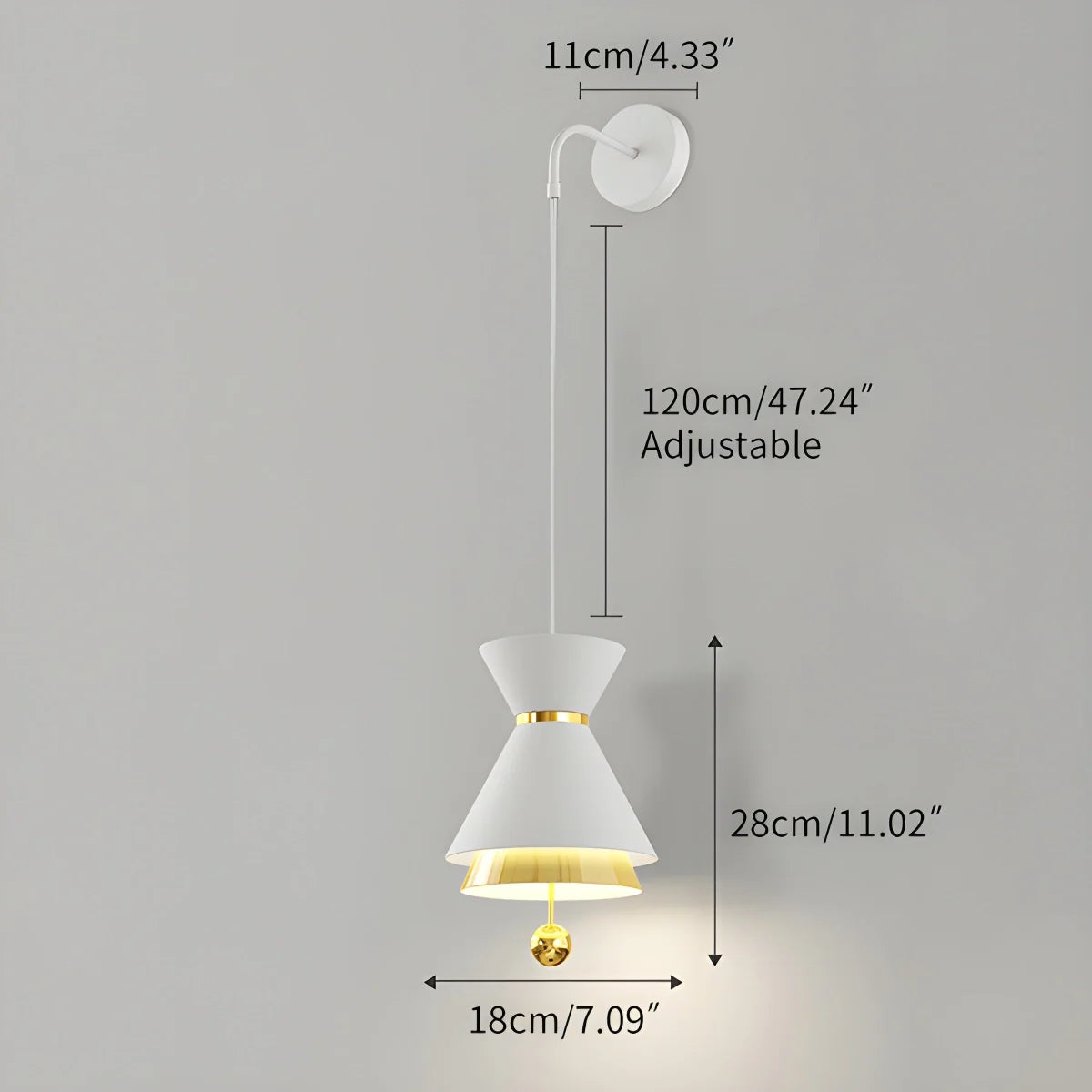 Feyran Modern Minimalist White LED Pendant & Wall Light