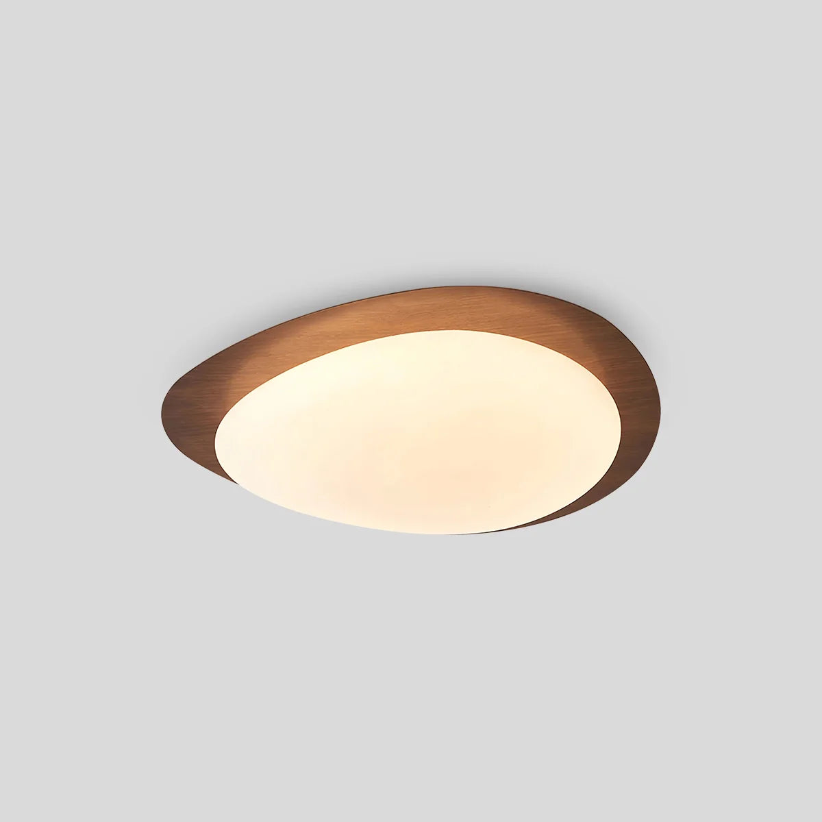 Feyran Pebble Wood Grain Color Ceiling Light