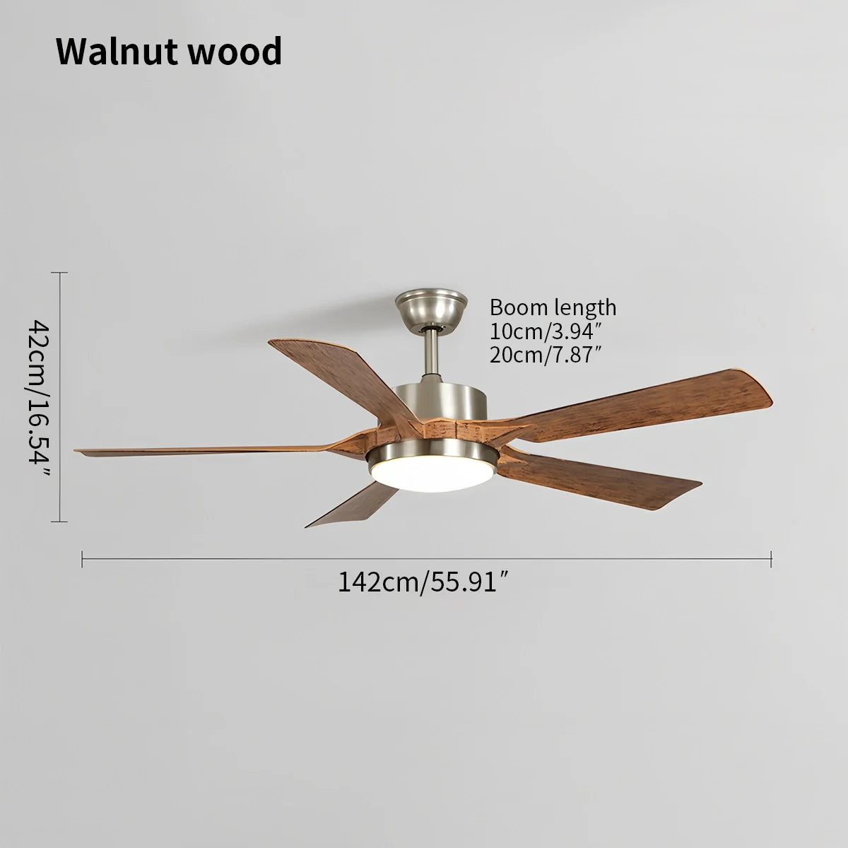Feyran Dimmable Ceiling Fan with Light & Remote Control