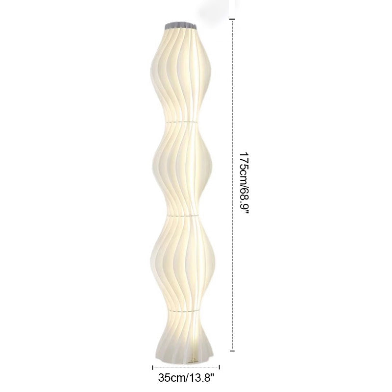 Feyran Wave Column Floor Lamp for Living Room Bedroom