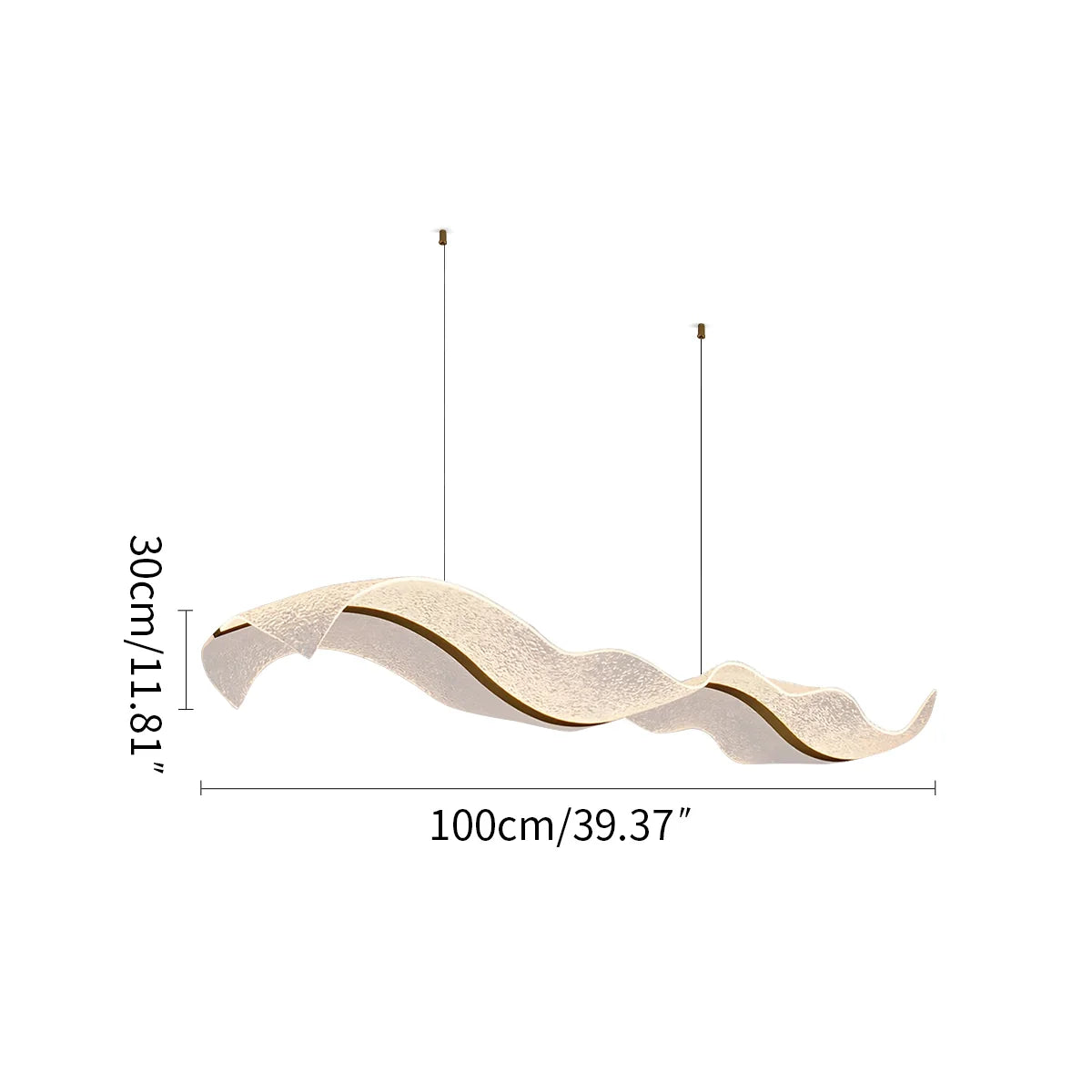 Feyran Modern LED Wave Acrylic Chandelier