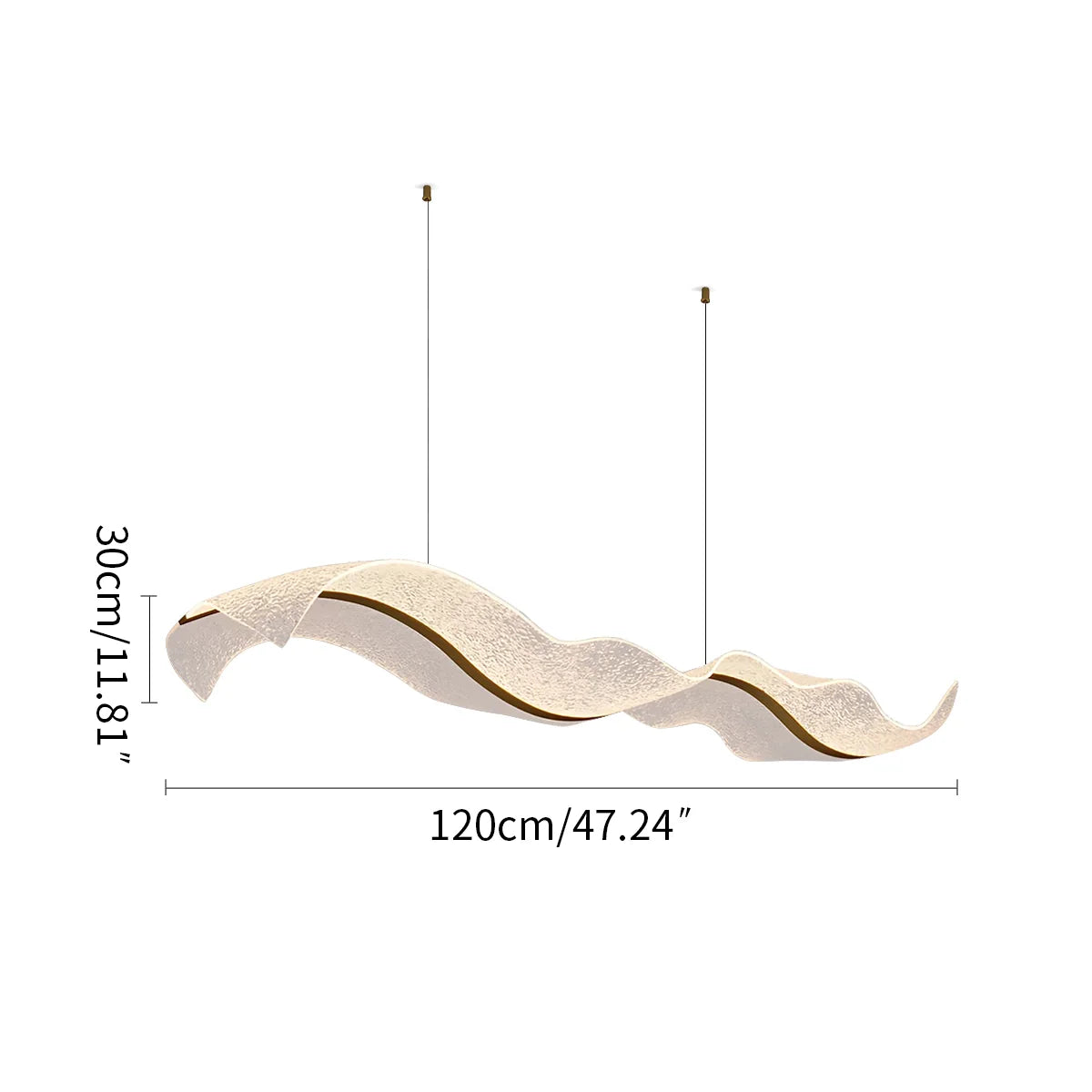 Feyran Modern LED Wave Acrylic Chandelier
