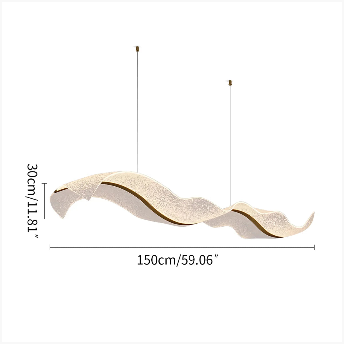 Feyran Modern LED Wave Acrylic Chandelier