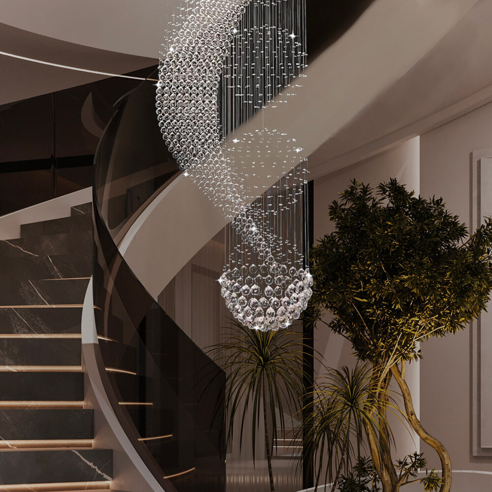 Wave-Shaped-Spiral-Raindrop-Crystal-Chandelier-Staircase1 | Feyran