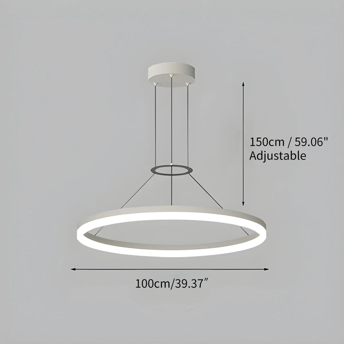 Feyran Circular Led Pendant Light for Living Room Kitchen