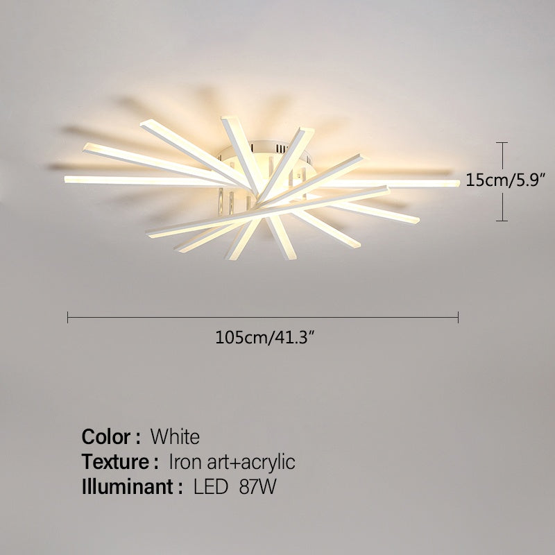 Feyran LED Strip Fan-Shaped Ceiling Lamp