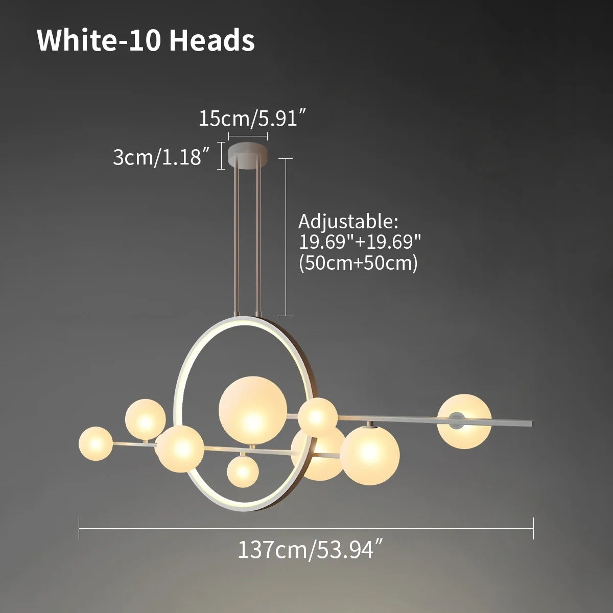 Feyran Archipelago Modern Glass Ball Chandelier