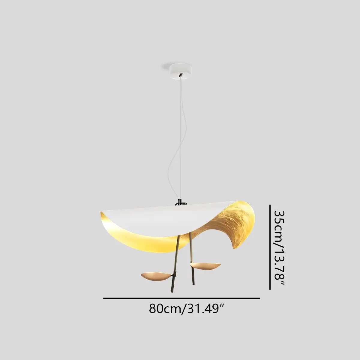 Feyran Modern Sculptural Leaf Pendant Light