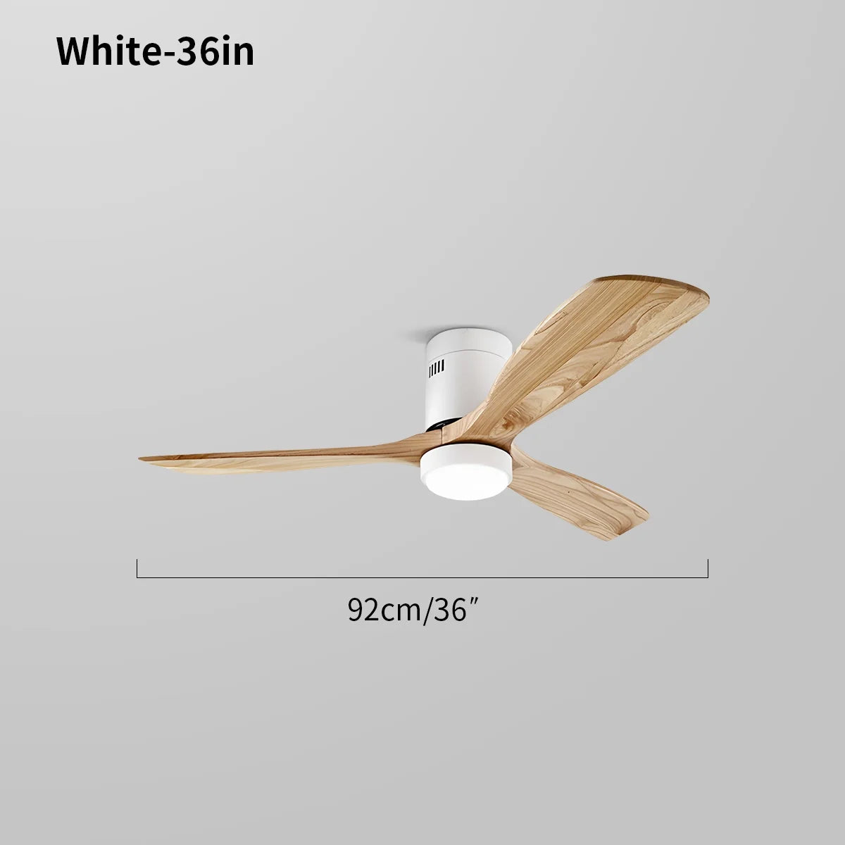 Feyran Mid-century Modern Hugger Ceiling Fan Lamp