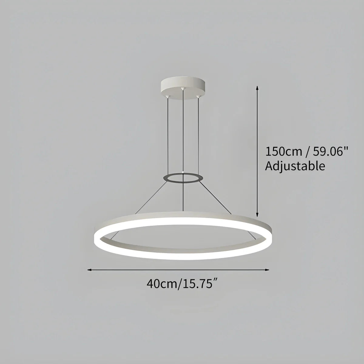 Feyran Circular Led Pendant Light for Living Room Kitchen