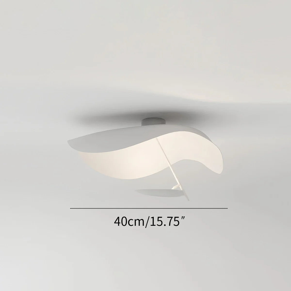 Feyran Sculptural Waveform Ceiling Light for Living Room