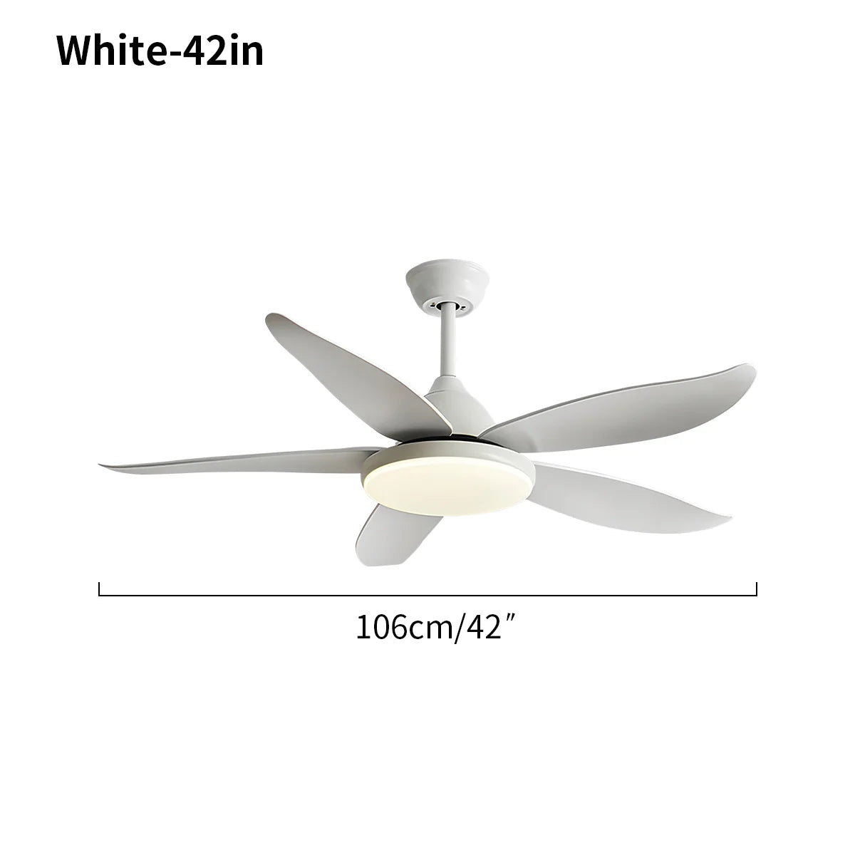 Feyran 5 Blade Contemporary Ceiling Fan Lamp