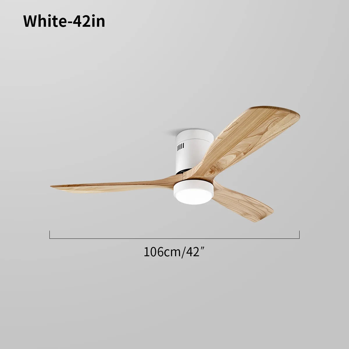 Feyran Mid-century Modern Hugger Ceiling Fan Lamp