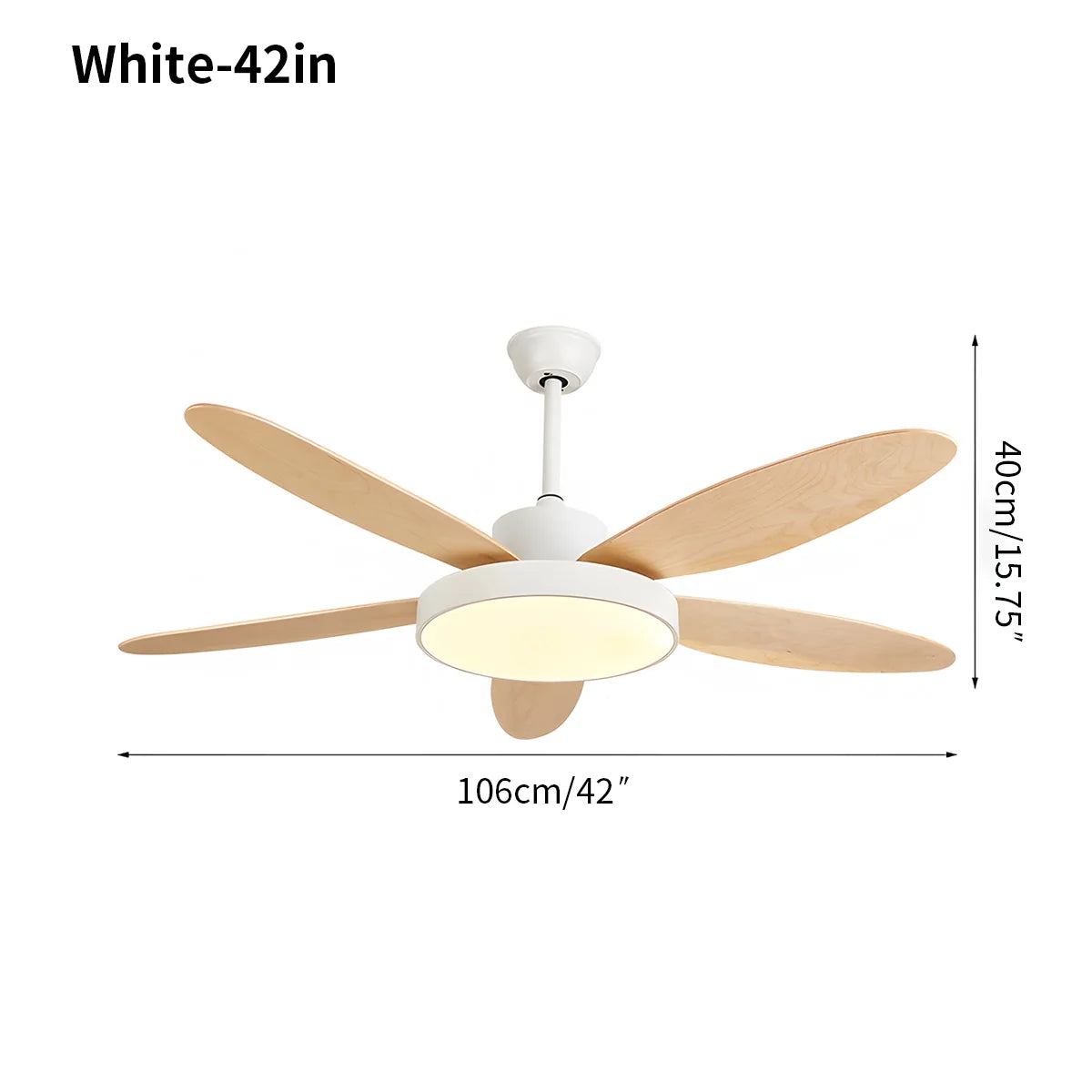 Feyran 5 Blade Modern Ceiling Fan Lamp for Living Room