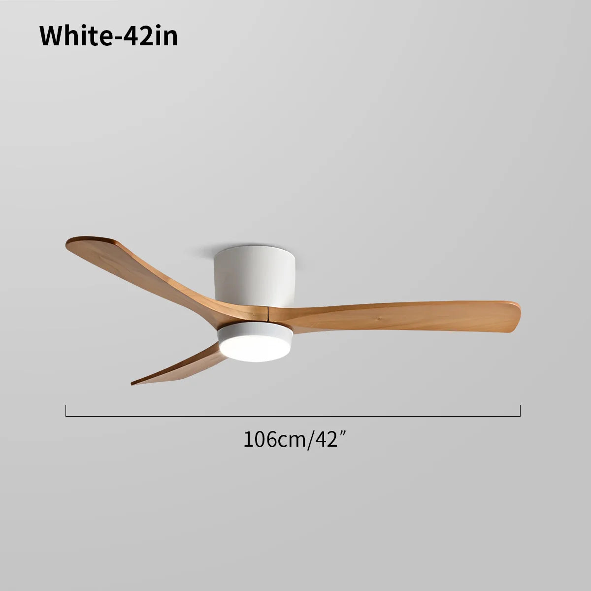 Feyran Large Low Profile Ceiling Fan with Light