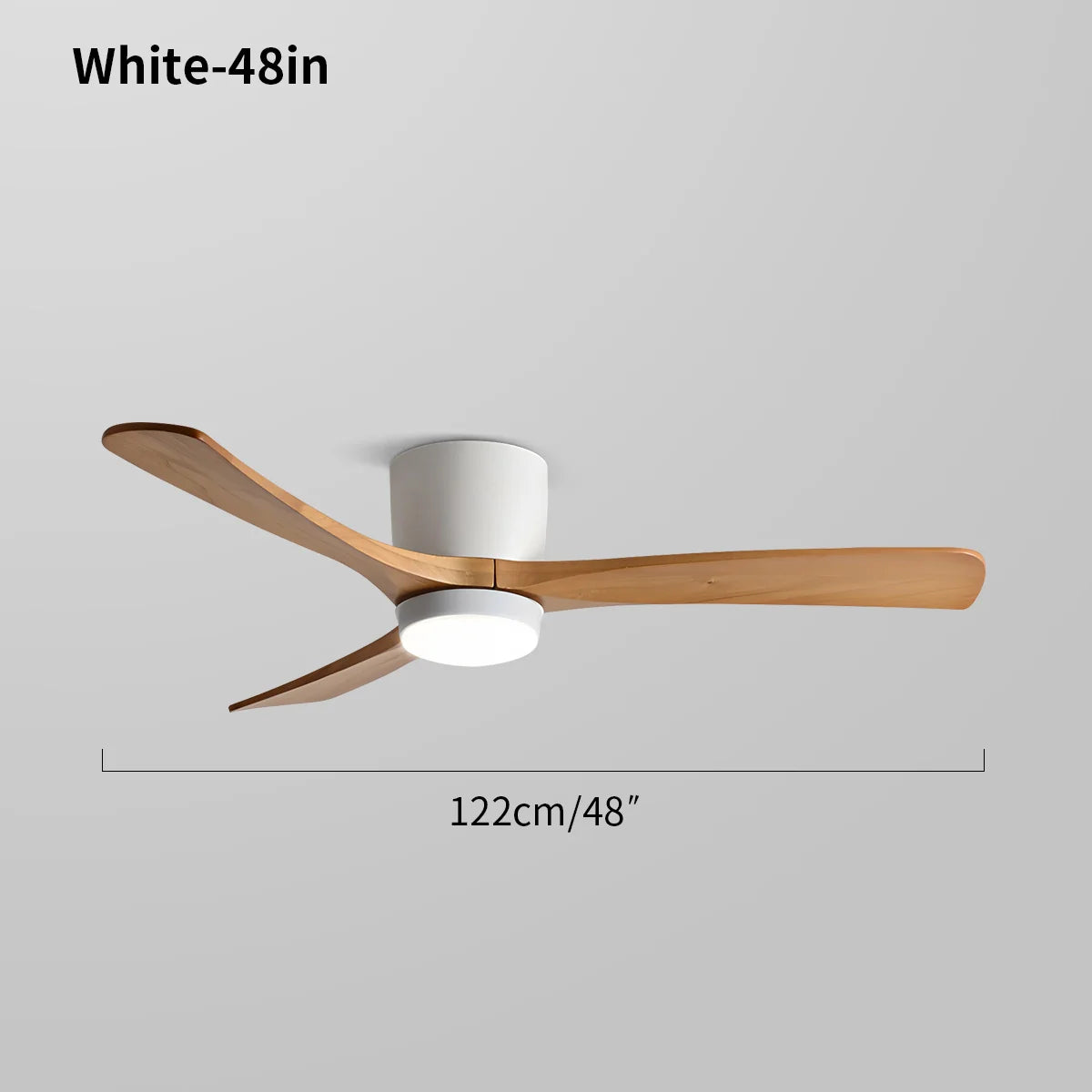 Feyran Large Low Profile Ceiling Fan with Light