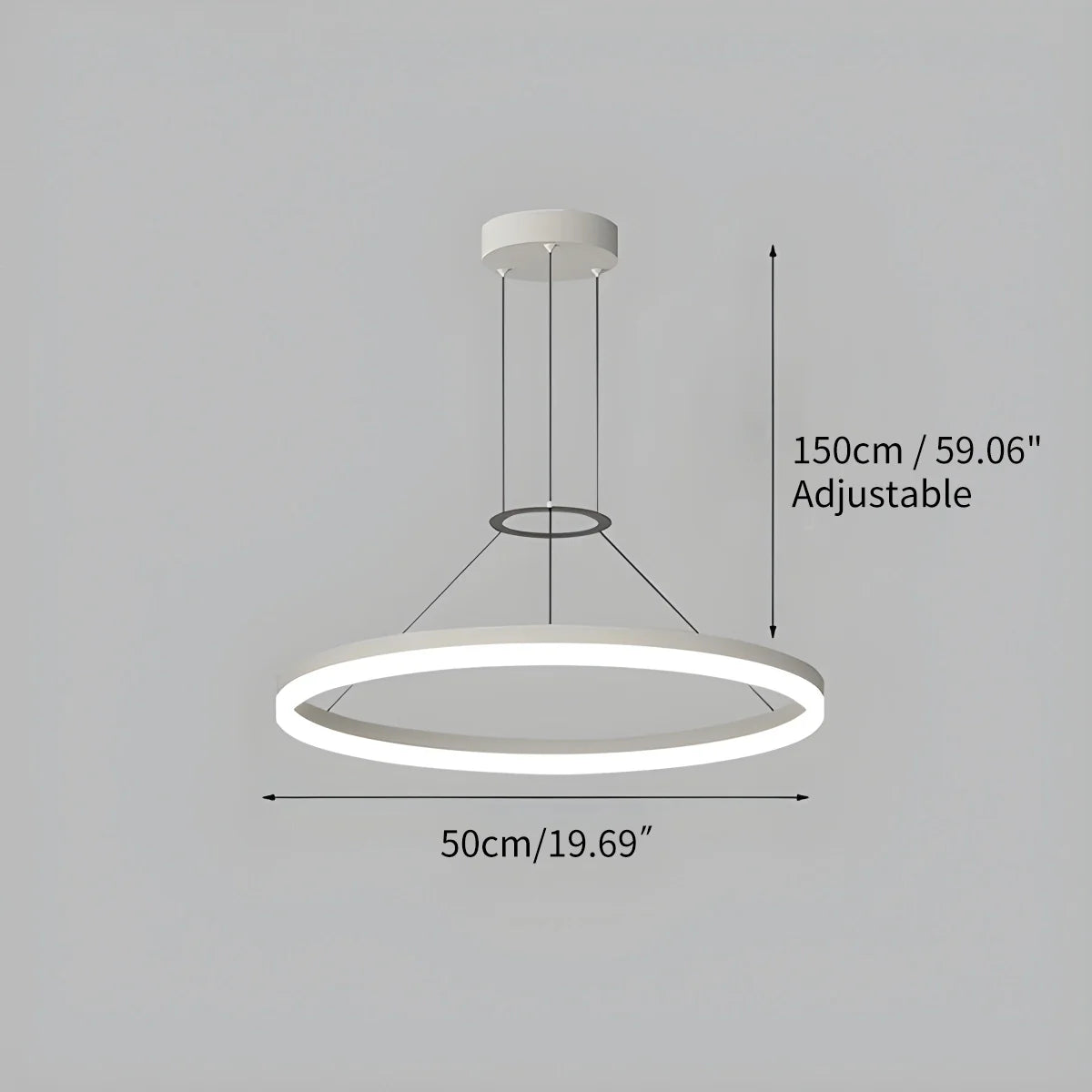 Feyran Circular Led Pendant Light for Living Room Kitchen