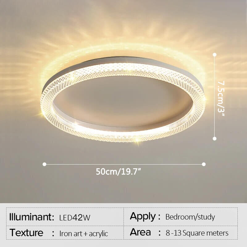 Feyran Light Luxury Circular Crystal Ceiling Light