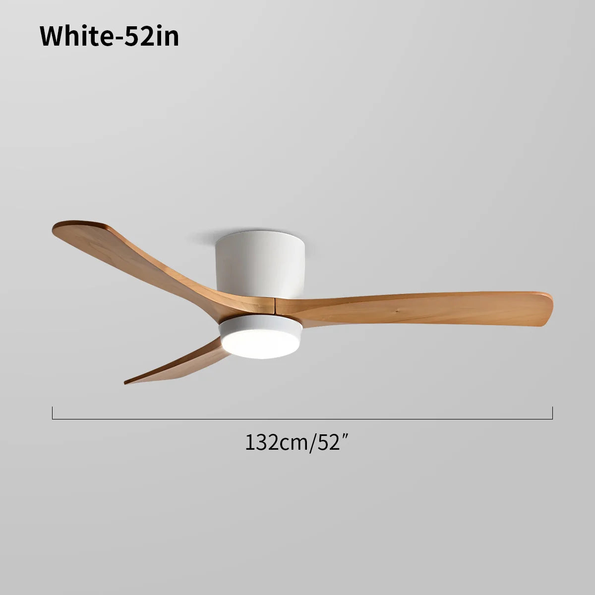 Feyran Large Low Profile Ceiling Fan with Light