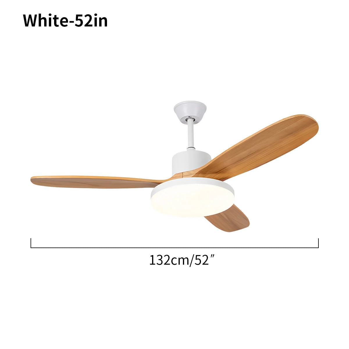 Feyran 3 Wood Blade Ceiling Fan with Light