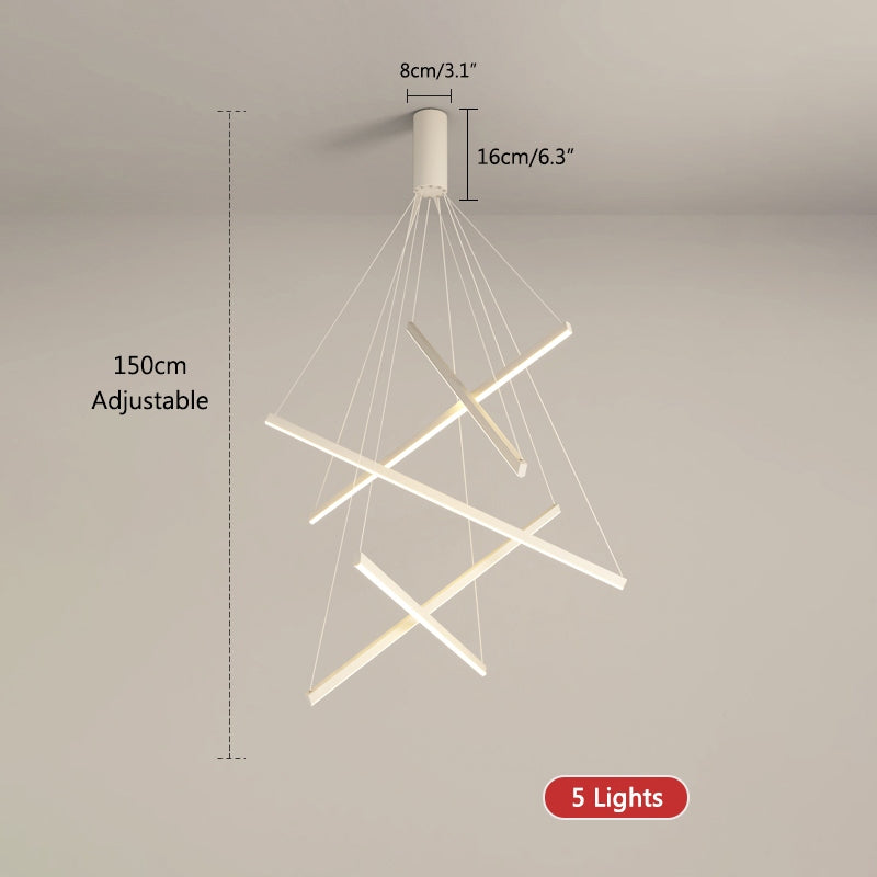 Feyran Custom Multi Light Sticks LED Chandelier