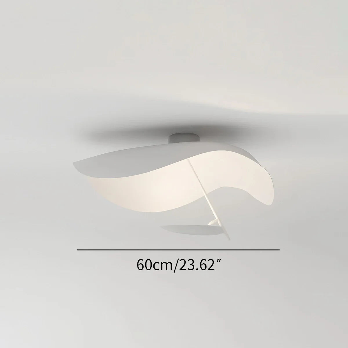 Feyran Sculptural Waveform Ceiling Light for Living Room