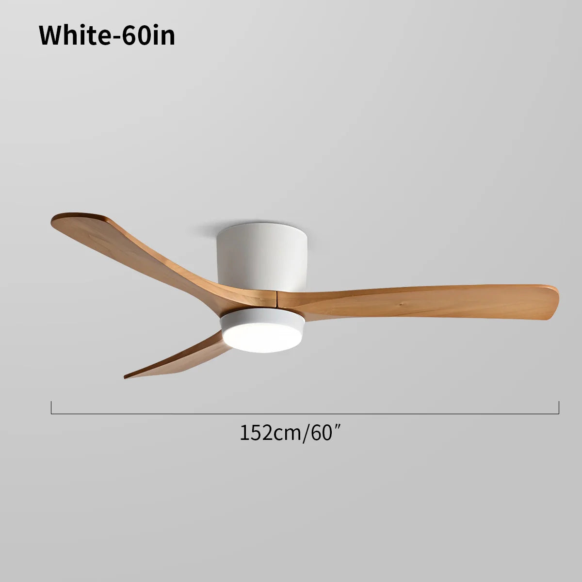 Feyran Large Low Profile Ceiling Fan with Light