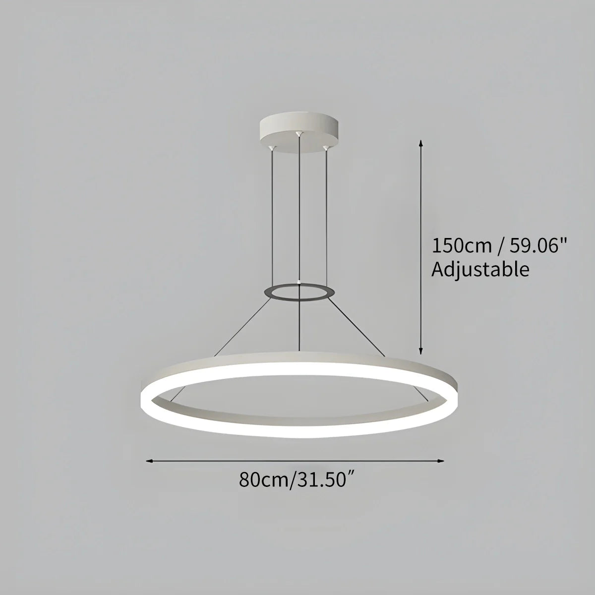 Feyran Circular Led Pendant Light for Living Room Kitchen