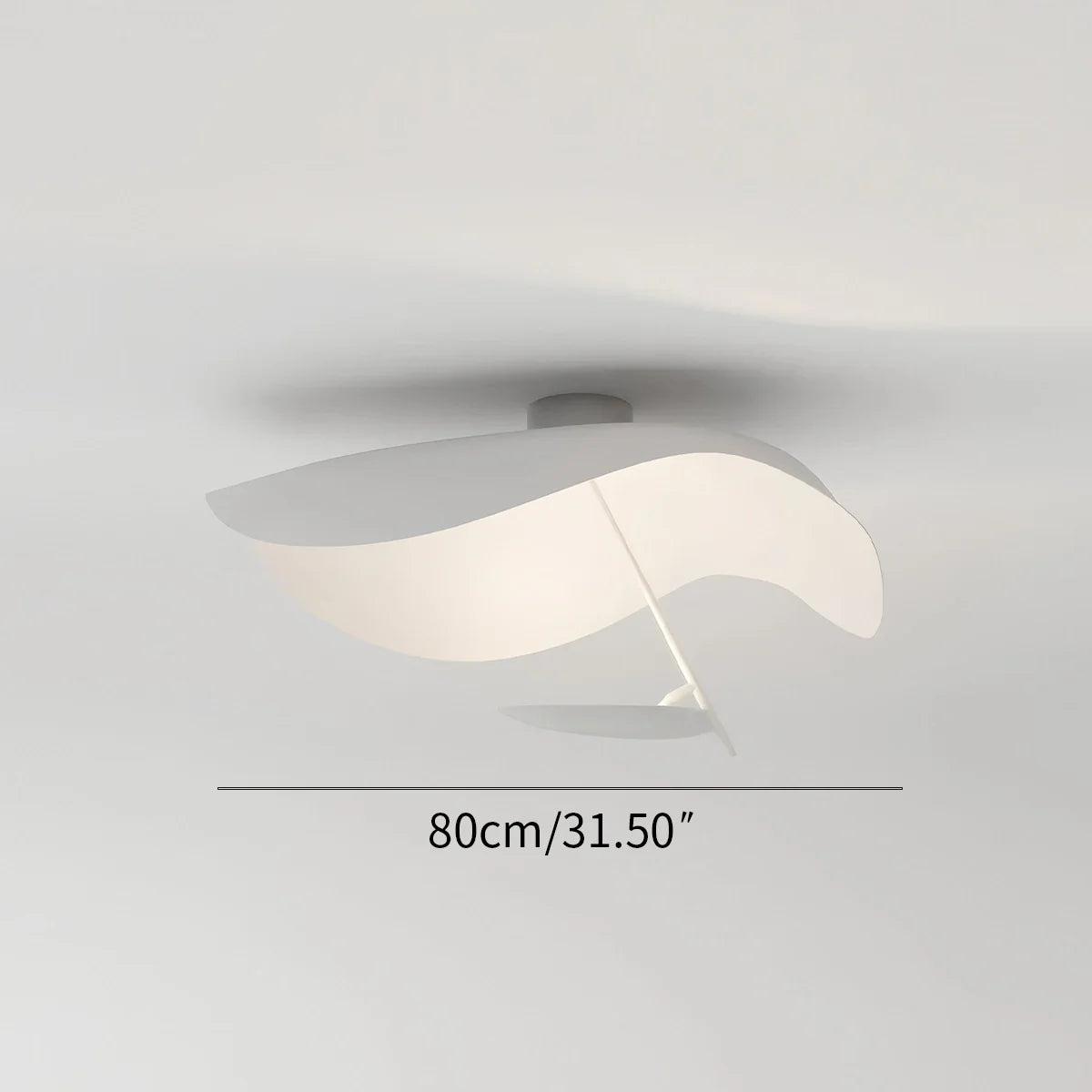 Feyran Sculptural Waveform Ceiling Light for Living Room