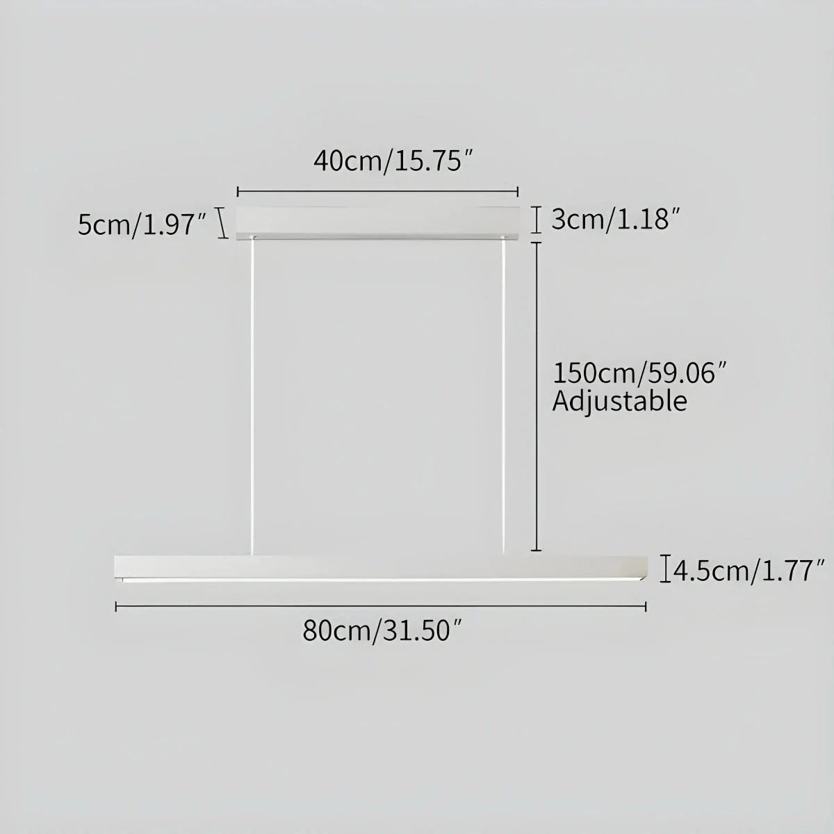 Feyran Modern Linear Pendant Light for Kitchen Island