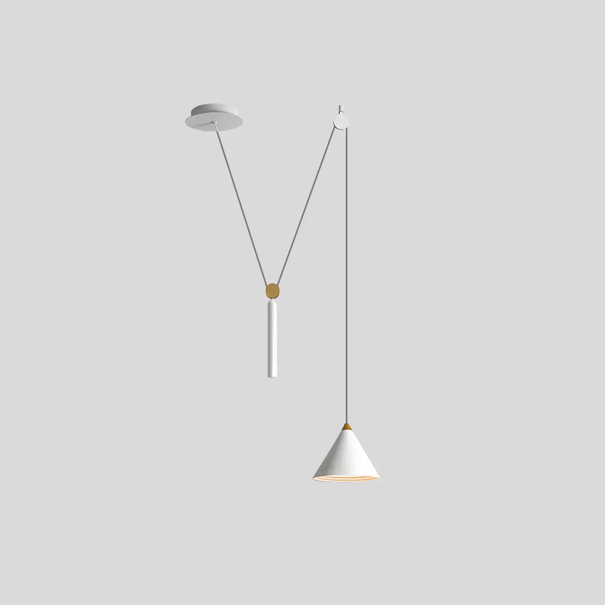 Feyran Cone Counterweight Pulley Swag Pendant Lamp