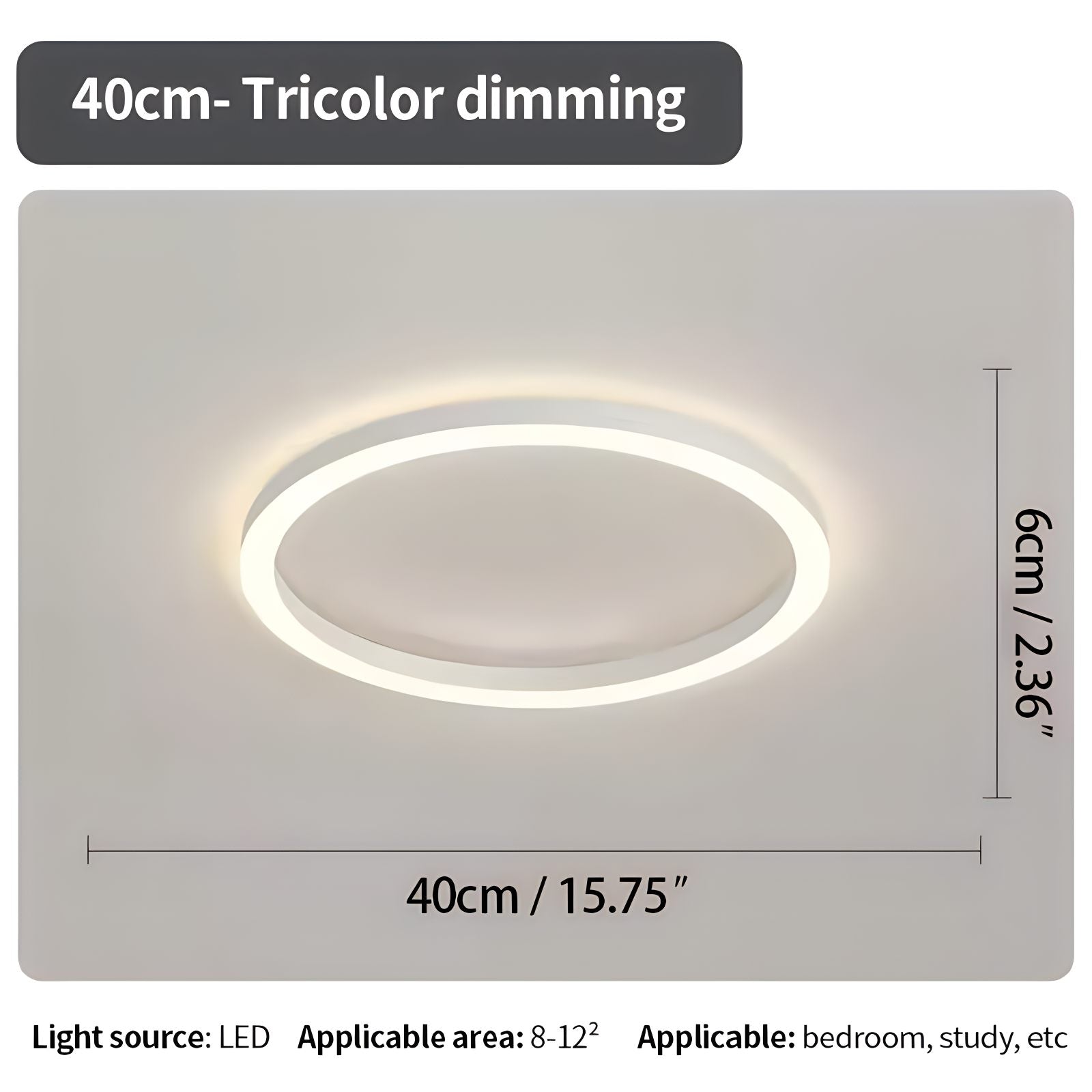 Feyran Nordic Circular LED Ceiling Lamp for Bedroom